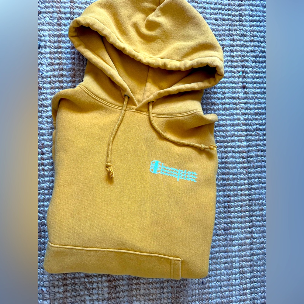 Champion mustard yellow hoodie